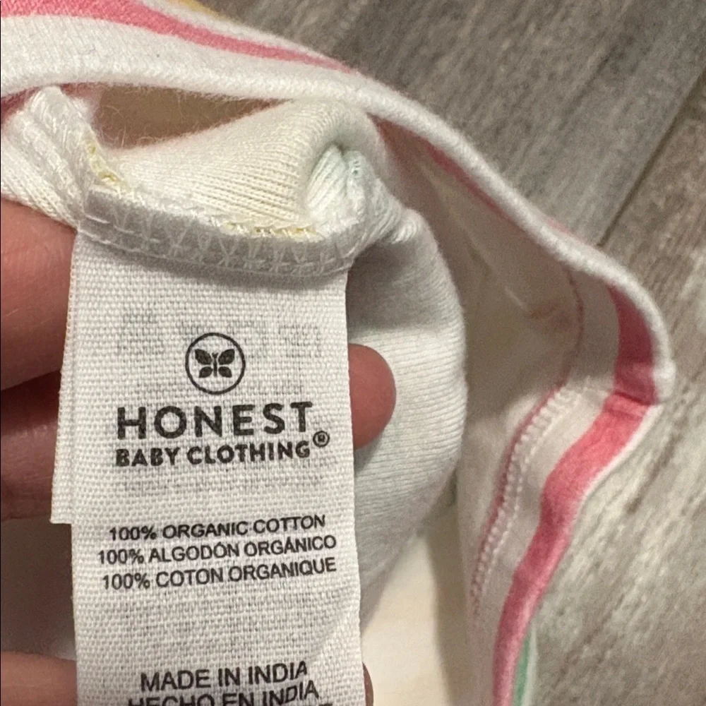 Honest Clothing Rainbow Stripe Pajama Set - Size 7
